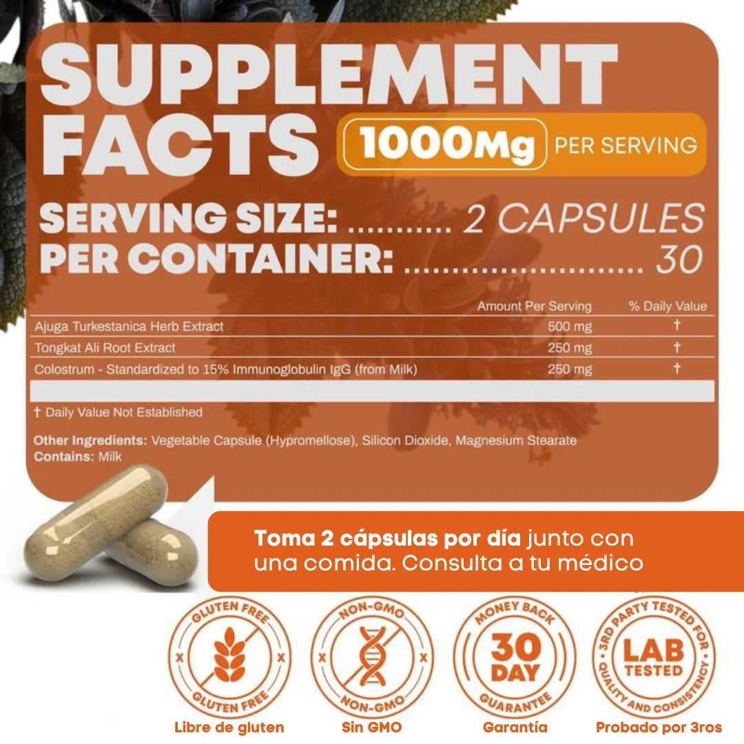 Turkesterone & Tongkat Ali Suplemento 1000mg