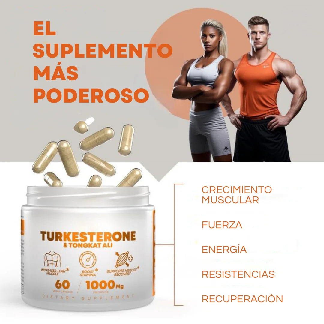 Turkesterone & Tongkat Ali Suplemento 1000mg